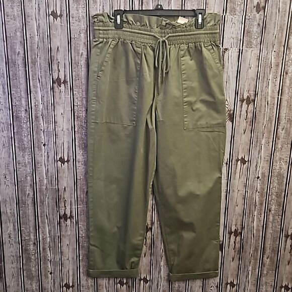 Vanilla Star Pants - NWT Vanilla Star Olive Paperbag Pant - XL